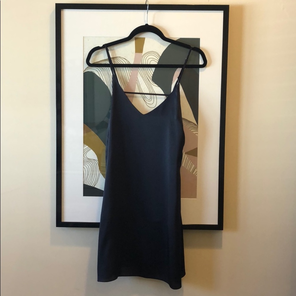 Black slip dress